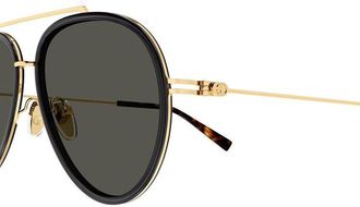 Gucci Unisex Sunglasses Grey Plastic Eyewear