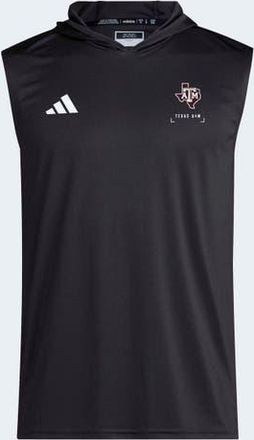 adidas Mens adidas Black Texas A&M Aggies D4T Sleeveless Hoodie at Nordstrom, Size Large