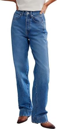 Free People Stick Around Slim Curve Relaxed Straight Leg Jeans in Stay For The Morning at Nordstrom Rack, Size 27