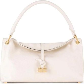 Elisabetta Franchi Medium Boulevard Handtas - Dames - Handtassen - Beige - ONE Size - Leer - Tassen