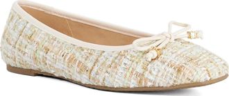 Dune London Womens Ladies Hennie - Brown Leather Ballet Flats - Green - Size UK 4