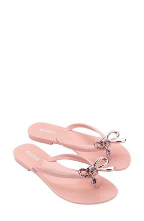Melissa Harmonic Iris Flip Flop in Pink/rose at Nordstrom, Size 10