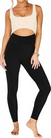 Strut-This Womens Miller Jumpsuit In Shell / Black