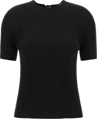 Tory Burch Black Cotton Womens Cardigan