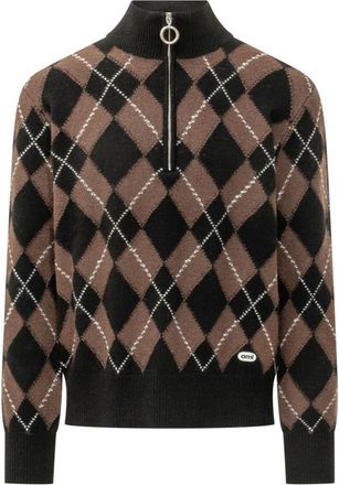 Ami Black Mock Collar Sweater