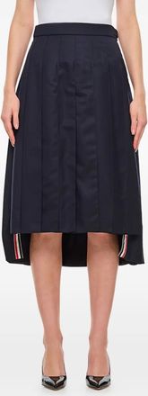 Thom Browne Gonna plissettata Super 120s - Blu