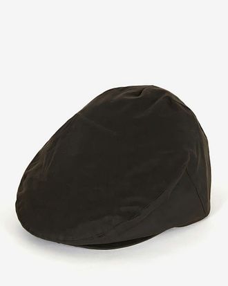 Barbour Wax Flat Cap - Olive