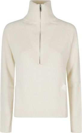 Semicouture Meg Sweater - Dames - Coltruien - Wit - S - Katoen - Truien & Vesten