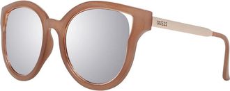 Guess Bruine Vrouwen Vlinder Zonnebril - Dames - Zonnebrillen - Bruin - ONE Size - Accessoires