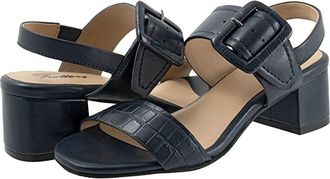 Trotters Laila Womens Shoes Navy : 6 W (D), Leather