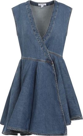 Alaia Blauwe Katoenen Jurk Elegant Zomer Outing - Dames - Korte kleedjes - Blauw - XS - Katoen - Kleedjes