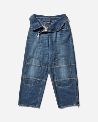 Jean Paul Gaultier Women s Strap Jeans Blue