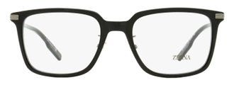 Ermenegildo Zegna EZ5265-H Stepped Browline Eyeglasses - Black