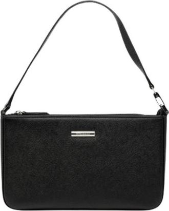 Burberry Pre-owned Schoudertas - Dames - Vintage Handtas - Zwart - ONE Size - Leer - Vintage