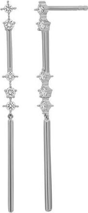 Bony Levy Aviva Diamond Linear Drop Earrings in 18K White Gold at Nordstrom Rack