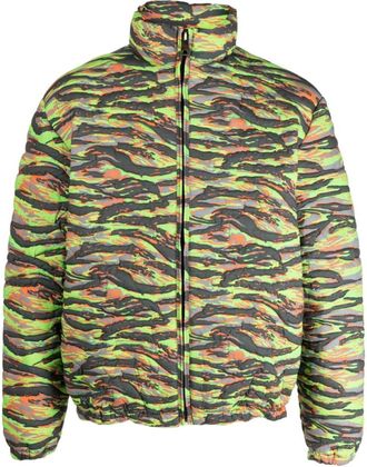 ERL Multicolor Printed Quilted Down Jacket