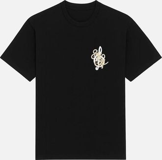 Amiri Mens Amiri Jazz Band T-Shirt in Black - Size: 36