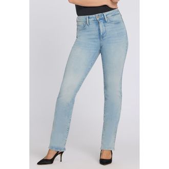 NYDJ Marilyn High Waist Straight Leg Jeans in Keys View at Nordstrom, Size 14P