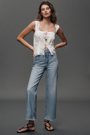 Paige Anessa High-Rise Straight Jeans