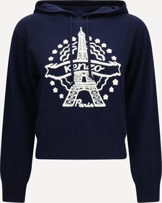 Kenzo Kenzo Eiffel Tower Design wool Hoodie Female XS