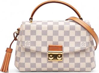 Louis Vuitton Borsa a tracolla Croisette in tela Damier Azur 2018 - Blu