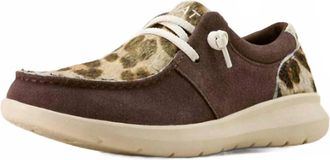 Ariat Womens Hilo Leopard Hair-On Casual Shoe In Chocolate Smoke