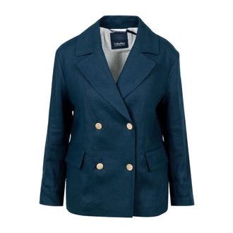 Max Mara Dames, Jassen, Blauw, Maat: L