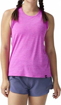 Brooks Luxe Tank Top In Heather Magenta
