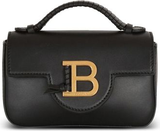Balmain Bbuzz logo-plaque mini bag - women - Calf Leather - One Size - Black