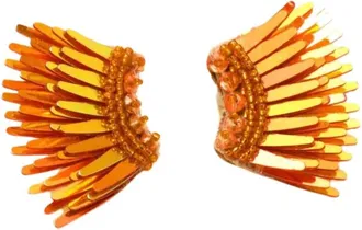 Mignonne Gavigan Micro Madeline Earrings In Metallic Orange