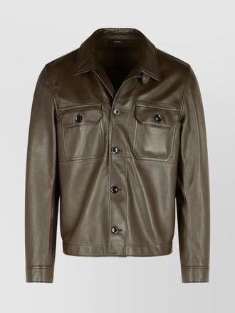 Tom Ford jacket leather chest pockets