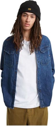 G-Star Sportief Shirt - Heren - Spijkeroverhemden - Blauw - M - Overhemden