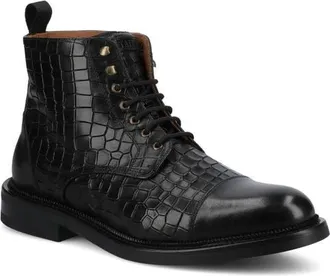 Taft Mens Rome Dress Boot in Croco/black at Nordstrom, Size 11.5