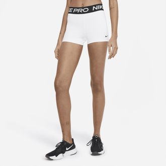 Nike Womens Nike Pro 3 Shorts in White | CZ9857-100
