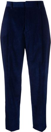 Woolrich tapered corduroy trousers - women - Cotton/Cotton/Polyester/Spandex/Elastane - 26 - Blue