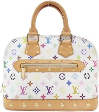 Louis Vuitton Pre-owned Handbags, female, White, Size: ONE SIZE Pre-owned Canvas louis-vuitton-bags