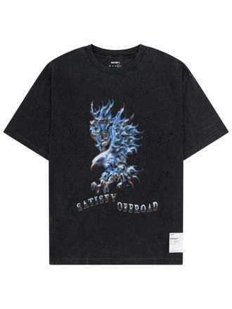 SATISFY Relaxed Fit Flaming Eagle T-Shirt
