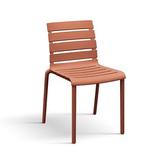 Konte Design Lote de 6 sillas de polipropileno naranja, apilables