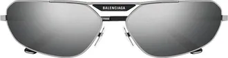 Balenciaga BB0245S003 Metal Frame Sunglasses - Gold