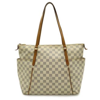 Louis Vuitton Damier Azur Ivory Damier Azur Shoulder Bag Tote Bag (Pre-Owned)