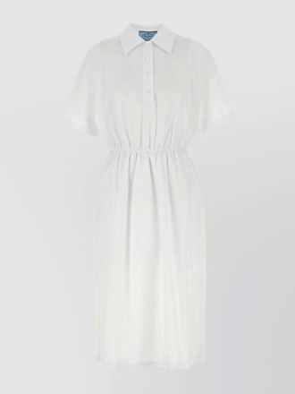 Prada cotton poplin knee-length shirt dress