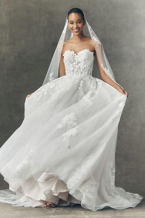 Pronovias x Anthropologie Weddings Tarya Strapless Wedding Gown