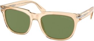 Prada PR 04YS Polarized 01N08C Mens Sunglasses Brown Size 56