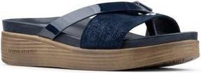 Donald J Pliner Farrah Platform Wedge Sandal in Navy at Nordstrom Rack, Size 7.5