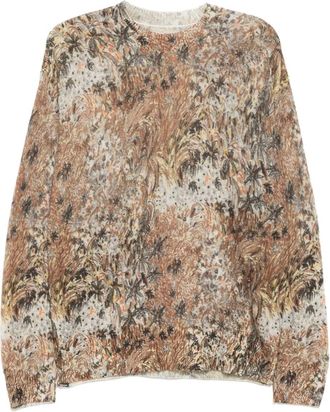 JNBY Maglione a fiori - Marrone