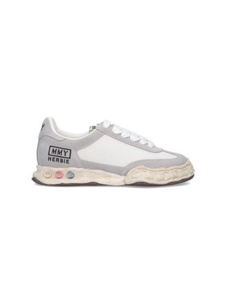 Miharayasuhiro Round Toe Sneakers With Suede And Fabric Blend