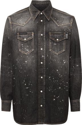 Philipp Plein Denim Shirt Ls