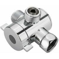 OEM V&aacute;lvula Desviadora Para Cabezal De Ducha Con Adaptador En T De 3 V&iacute;as De 1/2 Pulgada - Crezuo