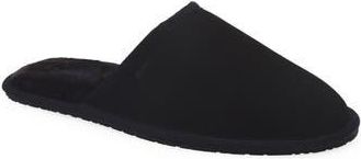 BOSS Faux Fur Lined Scuff Slipper in Black at Nordstrom Rack, Size 12Us / 11Uk