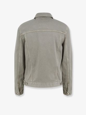 Brunello Cucinelli Mens Denim Jacket Grey Cotton